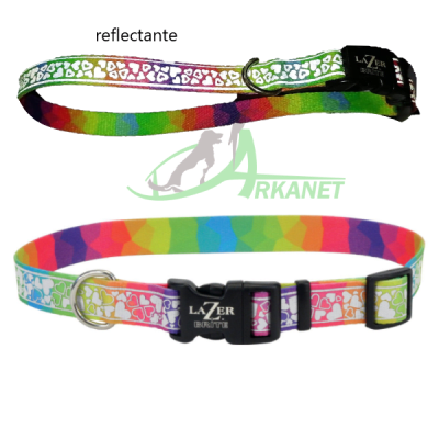 Coastal Lazer Brite Hearts Collar Para Perro S/M