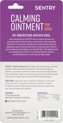 Sentry Calming Ointment For Anxious Dogs Pomada Calmante Para Perros 43 g Sentry Calming Ointment For Anxious Dogs Pomada Calmante Para Perros 43 g