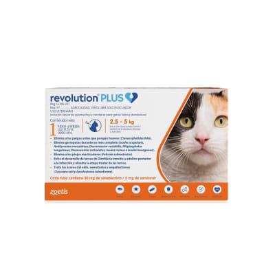 Revolution Plus 0,5 Para Gatos 2,5 a 5 Kg