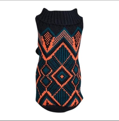 Sweater Negro con Rombos Wonder Dog XS