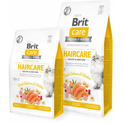Brit Care Cat Grain Free Haircare Healthy & Shiny Coat Alimento Para Gato