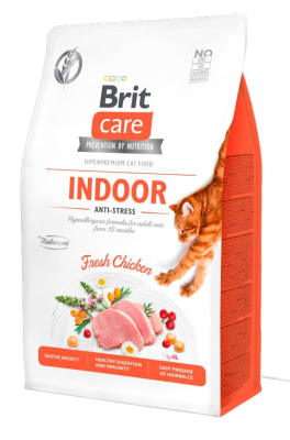 Brit Care Cat Grain Free Indoor Anti-Stress Alimento Para Gato
