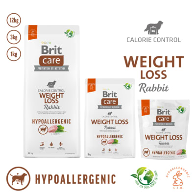Brit Care Weight Loss Rabbit Alimento Hipoalergénico Para Perro