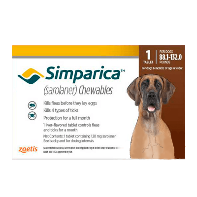 SIMPARICA 120 mg (40 - 60 kg) 