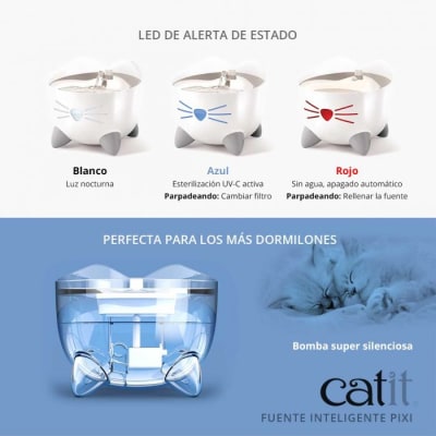 Catit Pixi Fuente Bebedera Smart Para Gato