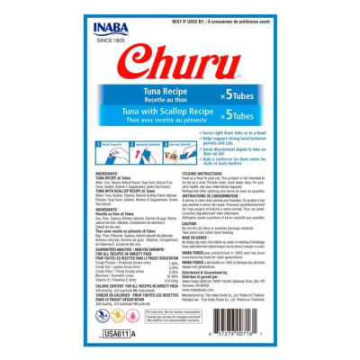 Churu Variedades de Atún y Atún Ostión (10 tubos)