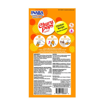 Churu Pops Cat Chicken 4 Tubos 15 gr
