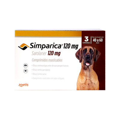 SIMPARICA 120 mg (40 - 60 kg) 
