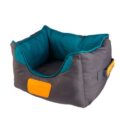 Cama Para Perro Gris/verde Gigwi Place Cuadrada 
