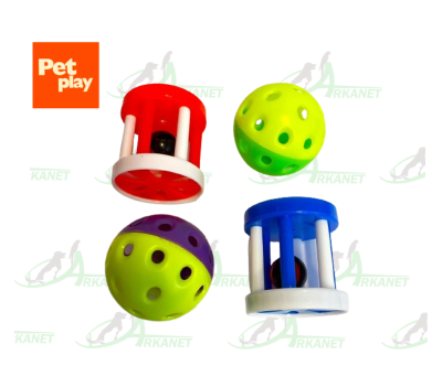 Set 4 Juguetes Cascabel Para Gato