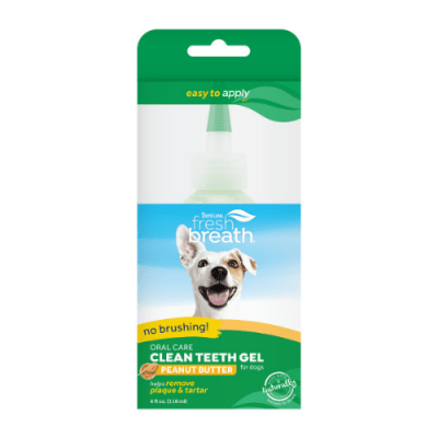 Tropiclean Oral Care Gel  Clean Teeth Peanut Butter Para Perros 118 ml