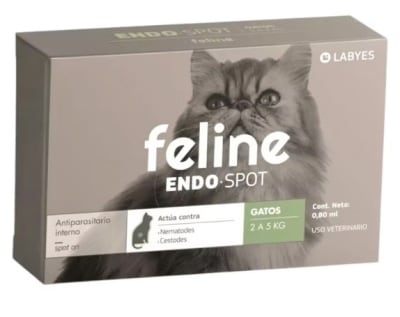 Feline Labyes Pipeta para Gato Parásitos internos y Externos 8,8 ml de 2,1 a 5 kg 