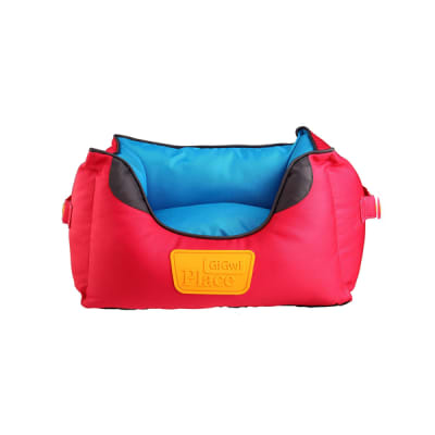 Cama Para Perro Cuadrada Azul/Rosada Gigwi Place 