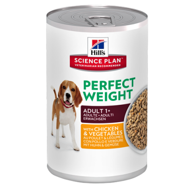 Hills Canino Lata Adult Perfect Weight ch& veg 12,8 OZ Hills Canino Lata Adult Perfect Weight ch& veg 12,8 OZ