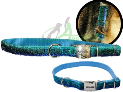 Coastal Sparkle Collar para perro Hebilla Metal