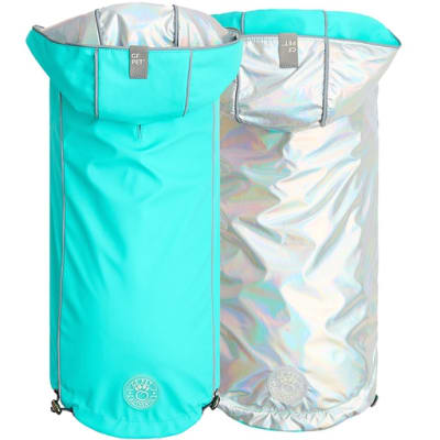 GF Pet Impermeable Reversible Para Perro Neon Aqua