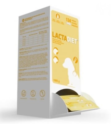 LactaDiet Leche con Calostro Para Perros Huérfanos 134 sachets + mamadera