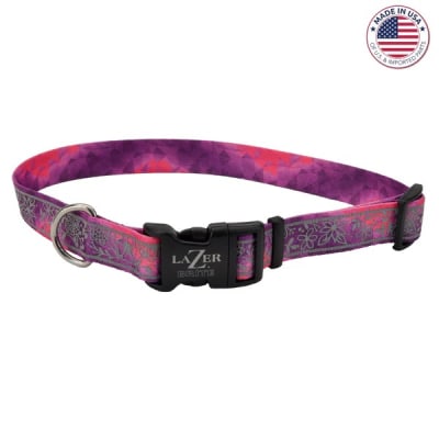 Coastal Lazer Brite Collar Pink Multi Flowers XS