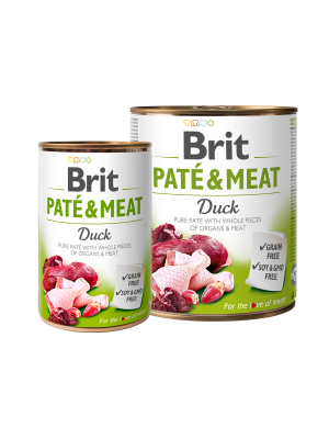 Brit Paté & Meat Duck Alimento Humedo Para Perro