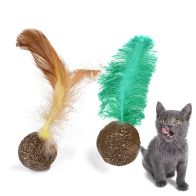 Juguete bola con plumas WONDER CAT (3.2cm) 