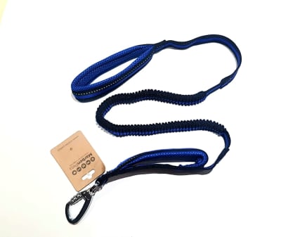 Traílla con resorte y doble mango (Mosquetón extra firme) 