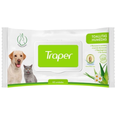 Toallitas Humedas Traper 60 Unidad