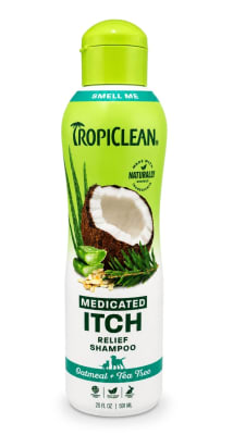 Tropiclean Shampoo Para Gato y Perro Medicated itch Relief Oatmeal & Tea Tree 592 ml
