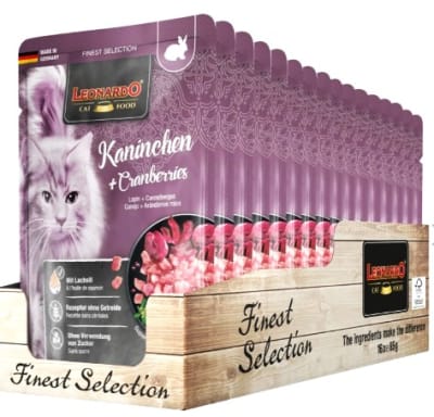 Leonardo Pouch Kaninchen + Cranberries 85 gr