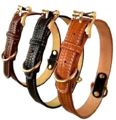 Collar Eco Cuero Con Diseño Troquelado Para Perro