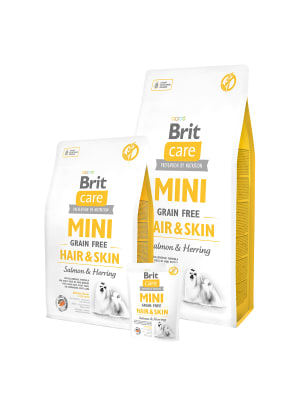 Brit Care Mini Grain Free Hair & Skin Salmon & Herring Alimento Para Perro