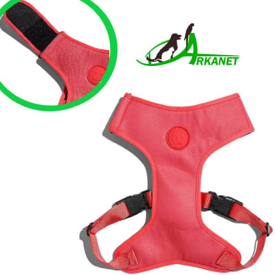 Zee.Dog Solids Neon Coral adjustable Air Mesh Harness