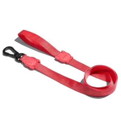 Zee.Dog Solids Neon Coral Leash Correa Para Perro