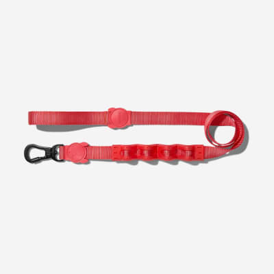 Zee.Dog Solids Neon Coral Ruff Leash Correa Para Perro