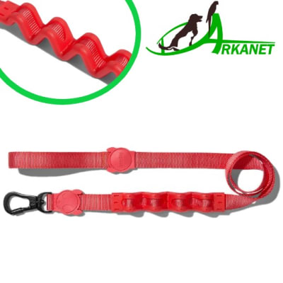 Zee.Dog Solids Neon Coral Ruff Leash Correa Para Perro