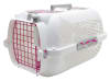 Catit  Style Jaula de Transporte Blanca/Rosa1