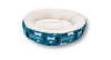 Cama Para Perro Redonda Woof Azul Dreamwell  53 cm1