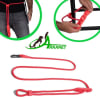 Zee.Dog Solids Neon Coral Handsfree Leash1