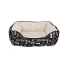 Cama  Para Perro Rectangular Woof Negra Dreamwell  1