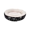 Cama  Redonda Woof Negra Dreamwell  53 cm1