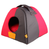 Cama Iglu Para Perro y Gato Gigwi Place S Gris/Rosado1