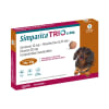 Simparica Trio 5 a 10 Kg 3 Dosis Masticables Antiparasitario interno y Externo Para Perros1