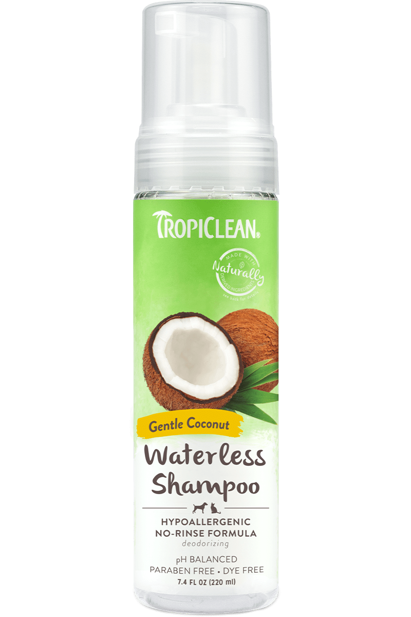 TropiClean waterless Shampoo seco para perros y gatos Hypoallergenic