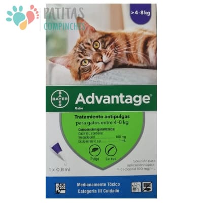Advantage Pipeta Gato 4-8 kg.