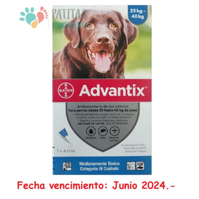 Advantix Pipeta Perro 25-40 Kg.