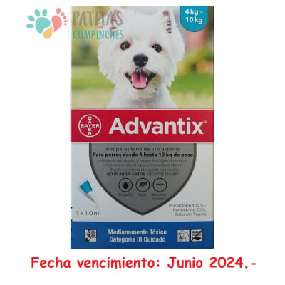 Advantix Pipeta Perro 4-10 kg.