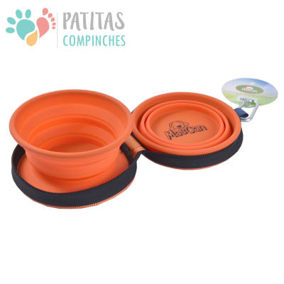 Plato Silicona Doble | Naranjo