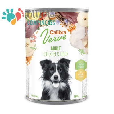 Calibra Dog Lata 400g. | Pollo-Pato