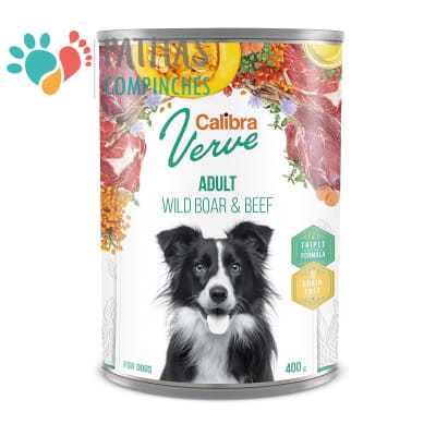 Calibra Dog Lata 400g. | Jabalí-Carne