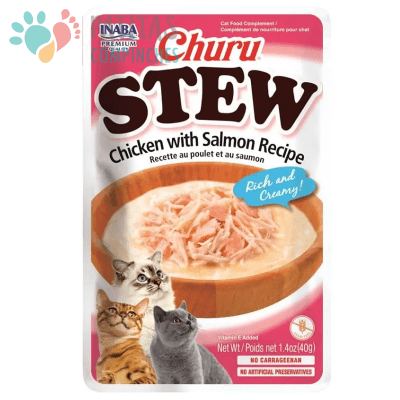 Churu Cat Stew Pollo-Salmón