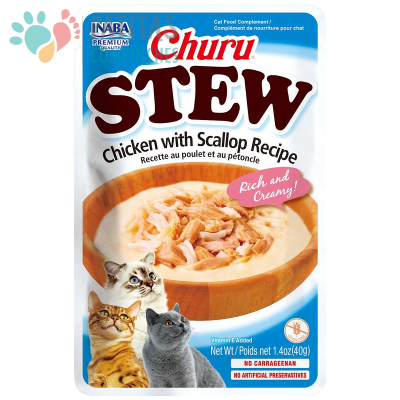 Churu Cat Stew Pollo-Ostión